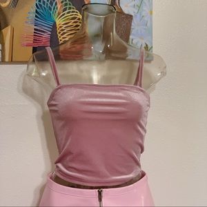 Forever 21 velvet crop top